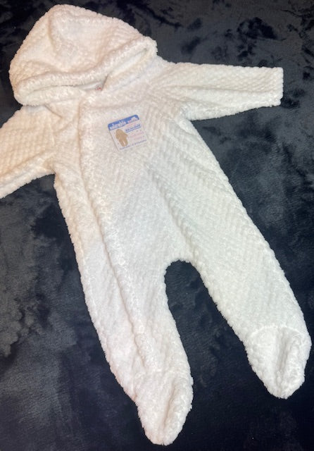 Unisex White Waffle All In One