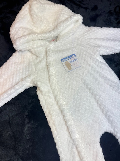 Unisex White Waffle All In One