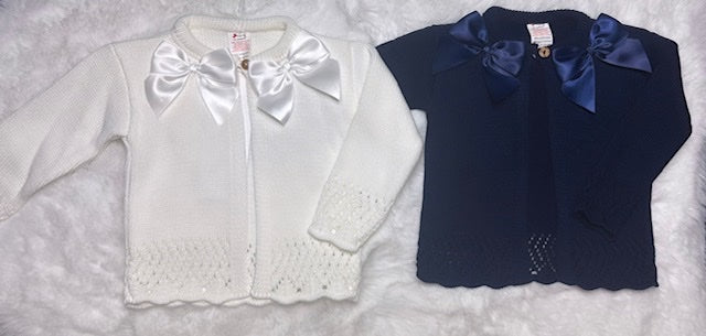 Girls' Bow Cardigans