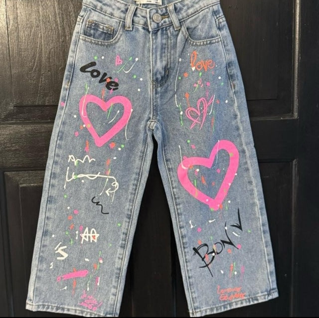 Girls' Graffiti Jeans