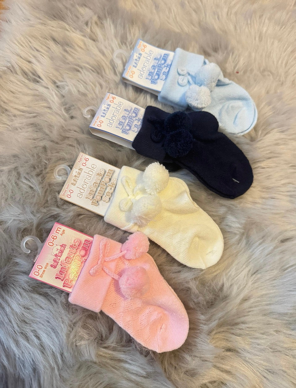 Babys' Pom Pom Ankle Socks
