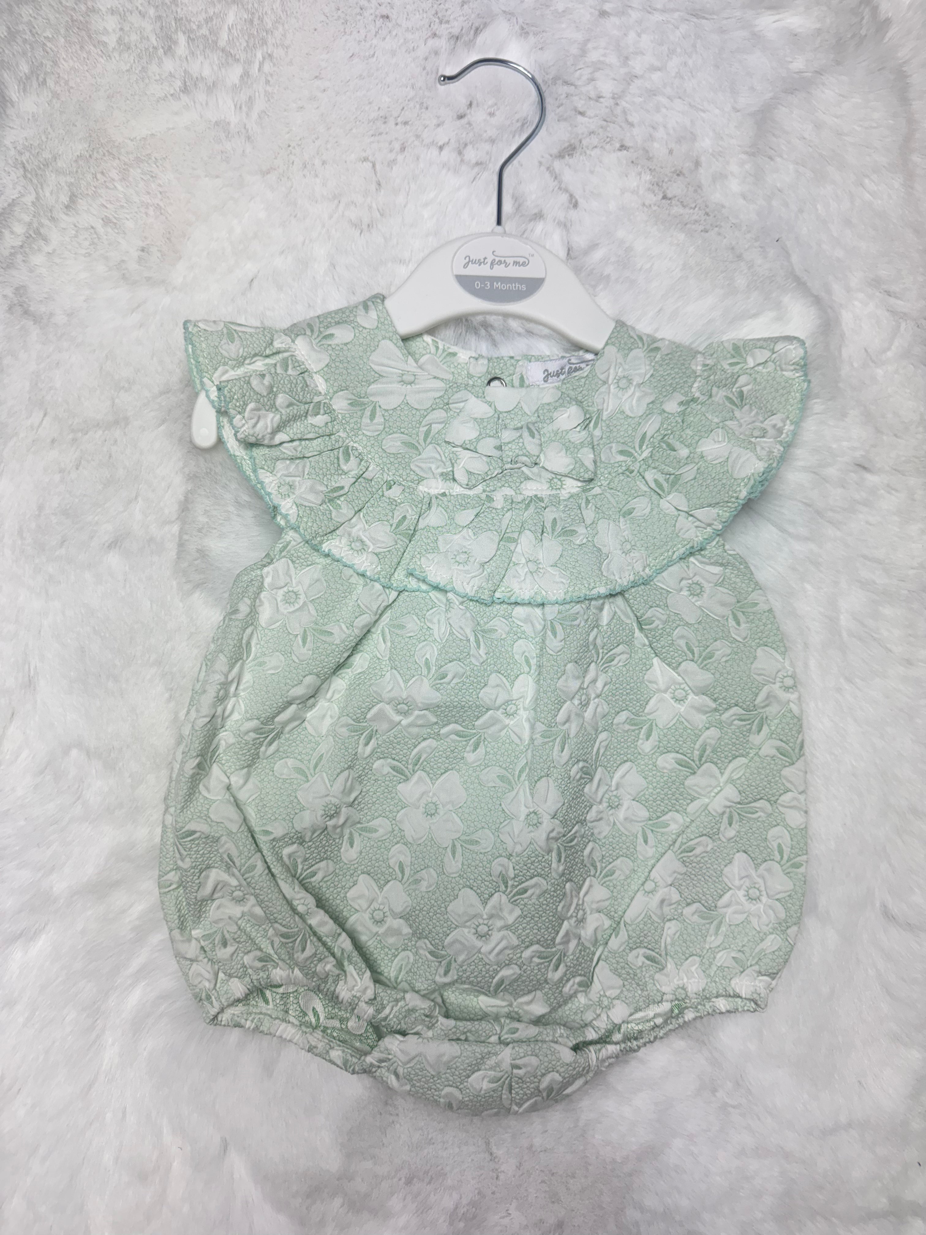 Girls' Mint Green Romper